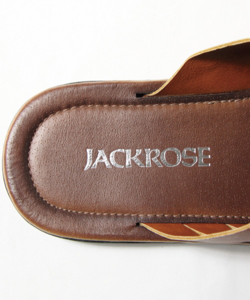 JACKROSE（ジャックローズ）の「PUメッシュサンダル（サンダル・メンズ・ホワイト/キャメル/ブラック・M/L）」の4枚目の写真