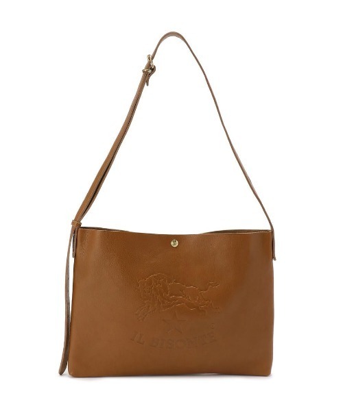 IL BISONTE（イルビゾンテ）の「IL BISONTE/ ORIGINAL LEATHER / ショルダーバッグ（ショルダーバッグ・レディース・グレー/ナチュラル/ライトブラウン/ブラック/オリーブ/オレンジ/ダークブラウン/レッド/グリーン/レンガ/ネイビー/ホワイト・FREE）」の7枚目の写真