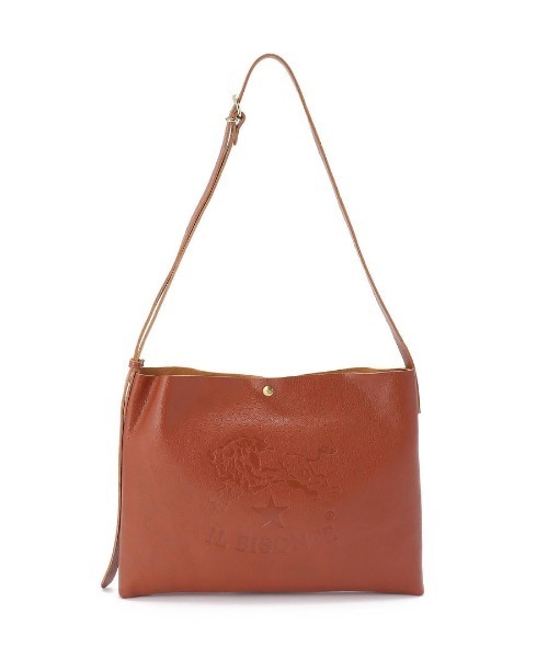 IL BISONTE（イルビゾンテ）の「IL BISONTE/ ORIGINAL LEATHER / ショルダーバッグ（ショルダーバッグ・レディース・グレー/ナチュラル/ライトブラウン/ブラック/オリーブ/オレンジ/ダークブラウン/レッド/グリーン/レンガ/ネイビー/ホワイト・FREE）」の11枚目の写真