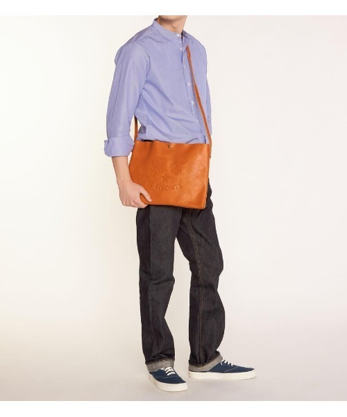 IL BISONTE（イルビゾンテ）の「IL BISONTE/ ORIGINAL LEATHER / ショルダーバッグ（ショルダーバッグ・レディース・グレー/ナチュラル/ライトブラウン/ブラック/オリーブ/オレンジ/ダークブラウン/レッド/グリーン/レンガ/ネイビー/ホワイト・FREE）」の21枚目の写真