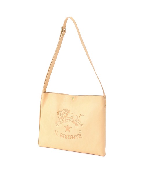 IL BISONTE(イルビゾンテ)の「IL BISONTE/ ORIGINAL LEATHER / クロスボディバッグ(ショルダーバッグ・レディース・グレー/ナチュラル/ライトブラウン/ブラック/オリーブ/オレンジ/ダークブラウン/レッド/グリーン/レンガ/ネイビー/ホワイト・FREE)」の22枚目の写真