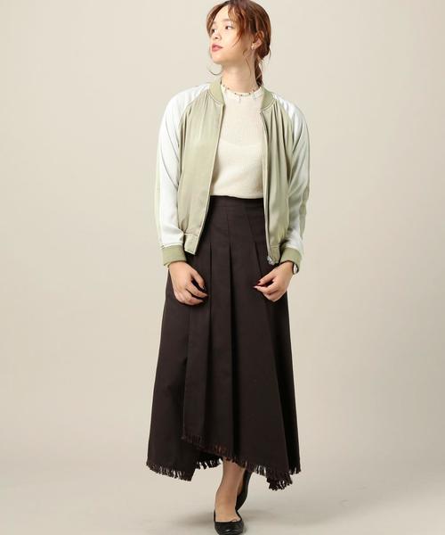 BEAUTY&YOUTH UNITED ARROWS(ビューティーアンドユースユナイテッドアローズ)の「BY サテンリバーシブルスカジャン◆(ブルゾン・レディース・ブラック/ベージュ・FREE)」の15枚目の写真