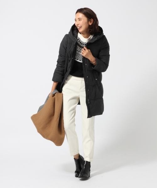 GLOBAL WORK(グローバルワーク)の「3ゲージフェアアイルニットプルオーバー長袖/727802(ニット/セーター・レディース・ホワイト/ブラウン/ブラック・MEDIUM/LARGE)」の5枚目の写真