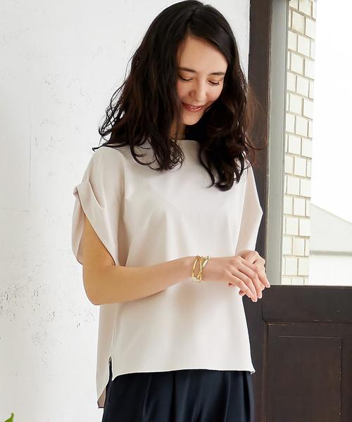 green label relaxing（グリーンレーベルリラクシング）の「[手洗い可能/LDP] CR S PO ブラウス -JJPPOP（シャツ/ブラウス・レディース・ブラック/ピンク/ナチュラル・FREE）」の3枚目の写真