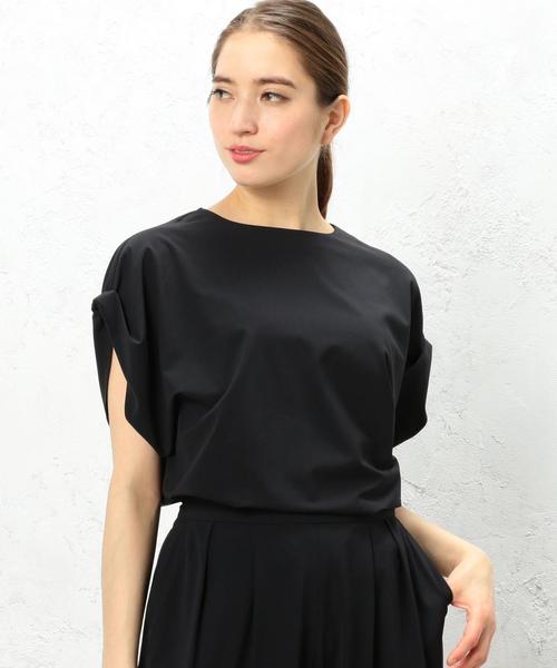 green label relaxing（グリーンレーベルリラクシング）の「[手洗い可能/LDP] CR S PO ブラウス -JJPPOP（シャツ/ブラウス・レディース・ブラック/ピンク/ナチュラル・FREE）」の2枚目の写真