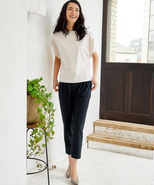 green label relaxing（グリーンレーベルリラクシング）の「[手洗い可能/LDP] CR S PO ブラウス -JJPPOP（シャツ/ブラウス・レディース・ブラック/ピンク/ナチュラル・FREE）」の14枚目の写真