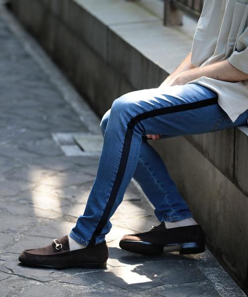 BEAUTY&YOUTH UNITED ARROWS(ビューティーアンドユースユナイテッドアローズ)の「【店舗限定】 by ベロアライン デニムパンツ ◆(デニムパンツ・メンズ・コバルトブルー・MEDIUM/SMALL/LARGE)」の4枚目の写真