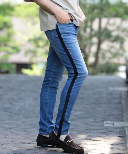 BEAUTY&YOUTH UNITED ARROWS(ビューティーアンドユースユナイテッドアローズ)の「【店舗限定】 by ベロアライン デニムパンツ ◆(デニムパンツ・メンズ・コバルトブルー・MEDIUM/SMALL/LARGE)」の7枚目の写真