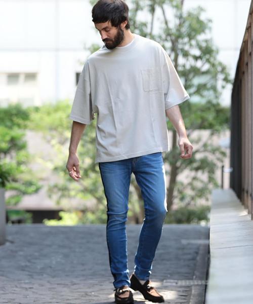 BEAUTY&YOUTH UNITED ARROWS(ビューティーアンドユースユナイテッドアローズ)の「【店舗限定】 by ベロアライン デニムパンツ ◆(デニムパンツ・メンズ・コバルトブルー・MEDIUM/SMALL/LARGE)」の2枚目の写真