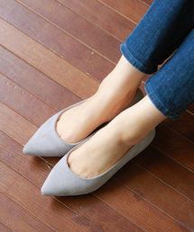 menue | ポインテッドトゥ フラットヒール パンプス(パンプス)