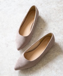 menue | ポインテッドトゥ フラットヒール パンプス(パンプス)