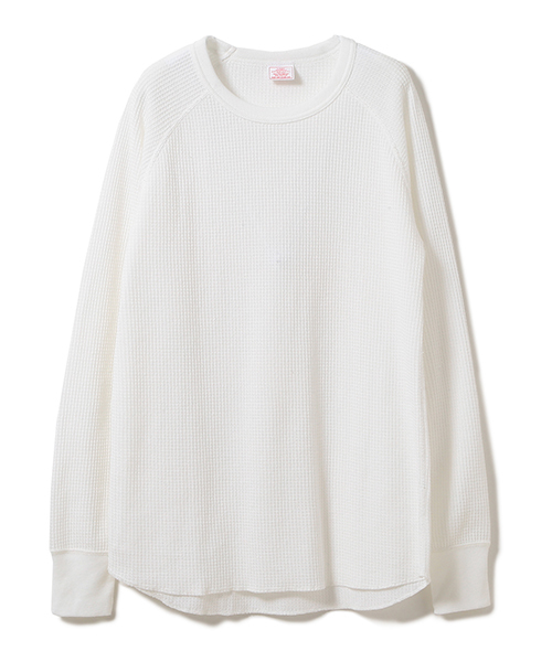 BEAMS LIGHTS(ビームスライツ)の「JE MORGAN / ラグランサーマル プルオーバー(Tシャツ/カットソー)」|ホワイト