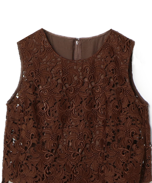 ESTNATION(エストネーション)の「ESTNATION レースワンピース(ワンピース・レディース・イエロー/ライトグレー/ブラウン・36/38)」の21枚目の写真