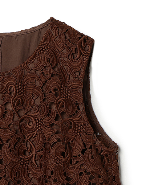 ESTNATION(エストネーション)の「ESTNATION レースワンピース(ワンピース・レディース・イエロー/ライトグレー/ブラウン・36/38)」の22枚目の写真