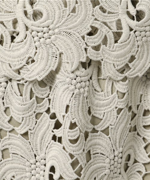 ESTNATION(エストネーション)の「ESTNATION レースワンピース(ワンピース・レディース・イエロー/ライトグレー/ブラウン・36/38)」の9枚目の写真