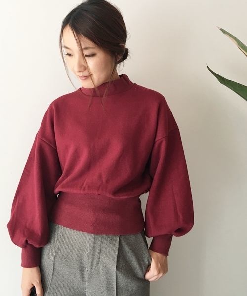 Banner Barrett（バナーバレット）の「【ZOZOTOWN 限定】フレンチテリー裏毛PULLOVER（スウェット・レディース・ブラック/ベージュ/グレー/ボルドー・38）」の4枚目の写真