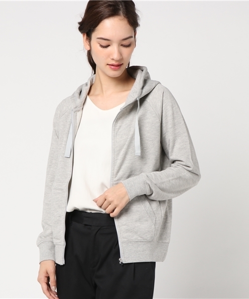 IGNIO（イグニオ）の「ソフトな着心地 裏毛スウェットパーカー（パーカー・レディース・ネイビー/トップグレー/ピンク/ブラック・M/L/LL/S）」の12枚目の写真