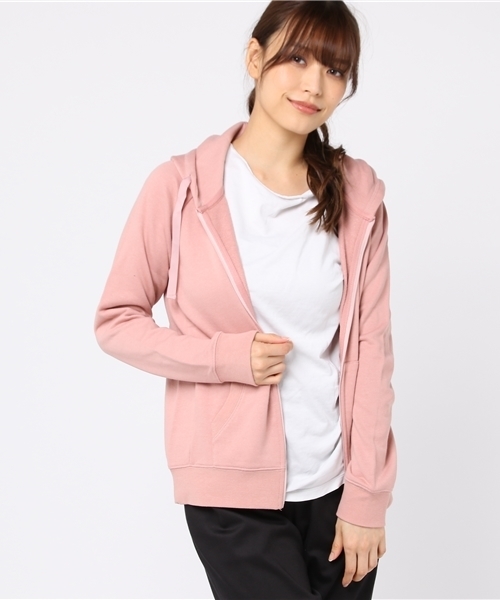 IGNIO（イグニオ）の「ソフトな着心地 裏毛スウェットパーカー（パーカー・レディース・ネイビー/トップグレー/ピンク/ブラック・M/L/LL/S）」の13枚目の写真