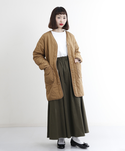 MERLOT（メルロー）の「ボアキルティングコート651-8527（ダウンジャケット/コート・レディース・ブラック/カーキ/モカ・FREE）」の6枚目の写真