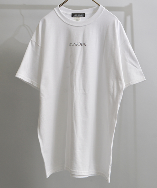 SURF/BRAND（サーフブランド）の「SURF/BRAND サーフブランド Bonjour SB18SS004（Tシャツ/カットソー・メンズ・ホワイト/サックスブルー・L/XL/M/S）」の8枚目の写真