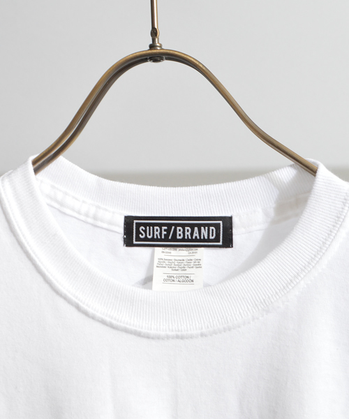 SURF/BRAND（サーフブランド）の「SURF/BRAND サーフブランド Bonjour SB18SS004（Tシャツ/カットソー・メンズ・ホワイト/サックスブルー・L/XL/M/S）」の7枚目の写真
