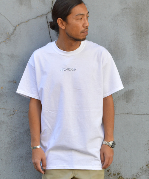 SURF/BRAND（サーフブランド）の「SURF/BRAND サーフブランド Bonjour SB18SS004（Tシャツ/カットソー・メンズ・ホワイト/サックスブルー・L/XL/M/S）」の10枚目の写真