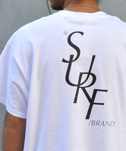 SURF/BRAND（サーフブランド）の「SURF/BRAND サーフブランド Bonjour SB18SS004（Tシャツ/カットソー・メンズ・ホワイト/サックスブルー・L/XL/M/S）」の12枚目の写真