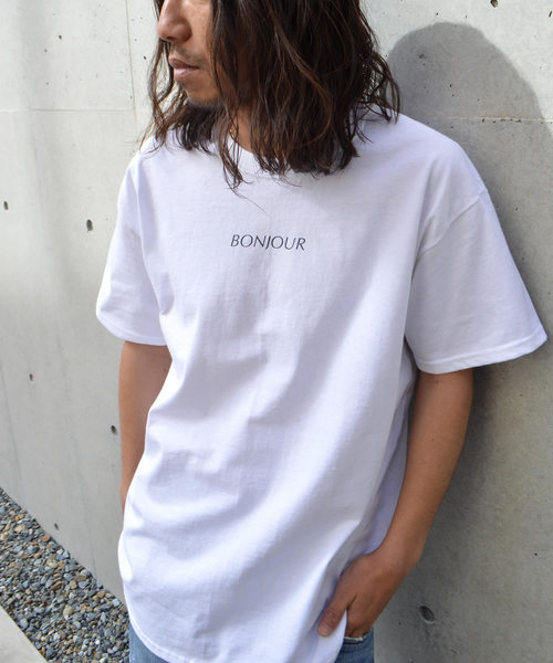 SURF/BRAND（サーフブランド）の「SURF/BRAND サーフブランド Bonjour SB18SS004（Tシャツ/カットソー・メンズ・ホワイト/サックスブルー・L/XL/M/S）」の14枚目の写真