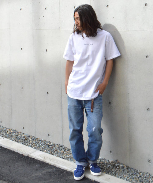 SURF/BRAND（サーフブランド）の「SURF/BRAND サーフブランド Bonjour SB18SS004（Tシャツ/カットソー・メンズ・ホワイト/サックスブルー・L/XL/M/S）」の16枚目の写真