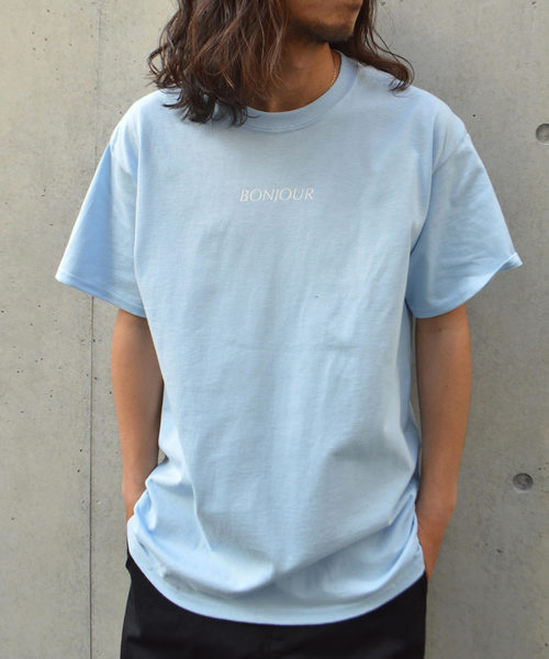 SURF/BRAND（サーフブランド）の「SURF/BRAND サーフブランド Bonjour SB18SS004（Tシャツ/カットソー・メンズ・ホワイト/サックスブルー・L/XL/M/S）」の22枚目の写真