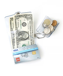 SALLIES | SALLIES Pocket Pal MINIMAL WALLET サリーズ ポケットパル ミニマル ウォレット コンパクト 三つ折り財布 クリア(コインケース)