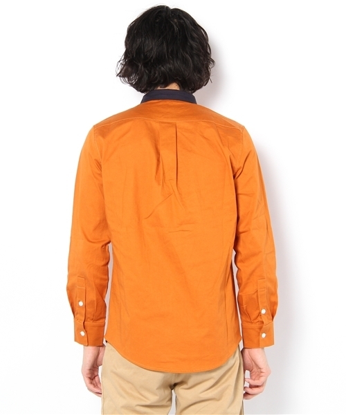 WHO'S WHO gallery(フーズフーギャラリー)の「ツイルクレリックボタンダウンシャツ(シャツ/ブラウス・メンズ・ホワイト/ベージュ/グレー/ブルー/オレンジ・MEDIUM/LARGE)」の7枚目の写真