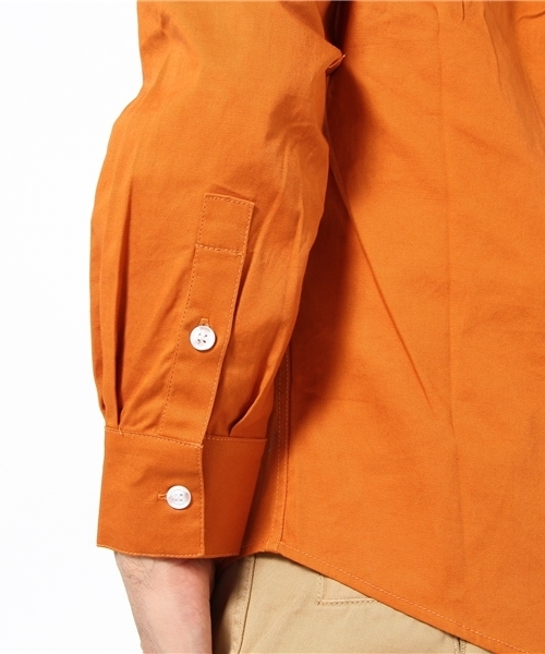 WHO'S WHO gallery(フーズフーギャラリー)の「ツイルクレリックボタンダウンシャツ(シャツ/ブラウス・メンズ・ホワイト/ベージュ/グレー/ブルー/オレンジ・MEDIUM/LARGE)」の9枚目の写真