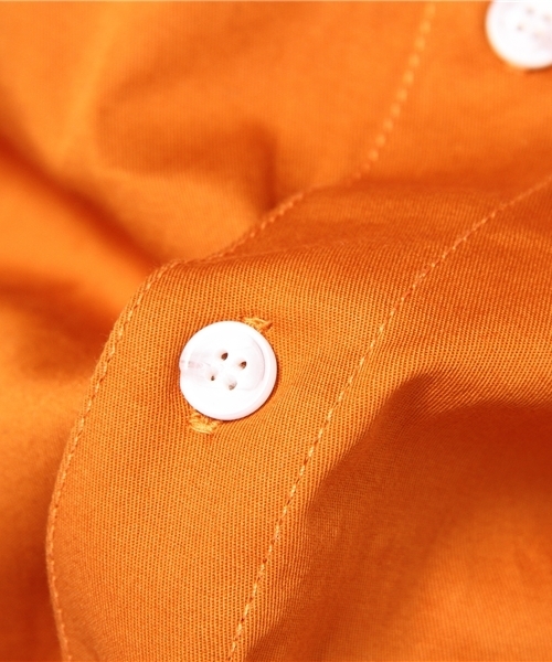 WHO'S WHO gallery(フーズフーギャラリー)の「ツイルクレリックボタンダウンシャツ(シャツ/ブラウス・メンズ・ホワイト/ベージュ/グレー/ブルー/オレンジ・MEDIUM/LARGE)」の10枚目の写真