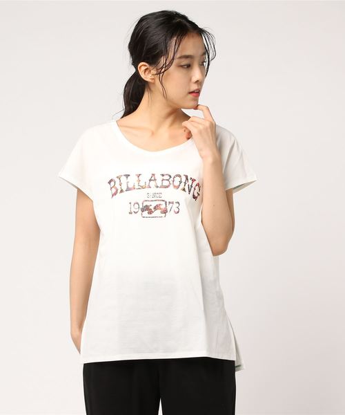 BILLABONG(ビラボン)の「BILLABONG レディース【ACTIVE】トレーニングUVルーズTシャツ(Tシャツ/カットソー・レディース・ネイビー/レッド/ホワイト・MEDIUM)」の6枚目の写真