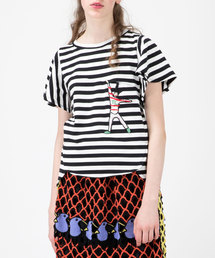 TSUMORI CHISATO（ツモリチサト）の「S ﾎﾞｰﾀﾞｰﾄﾞｯｷﾝｸﾞT（Tシャツ 