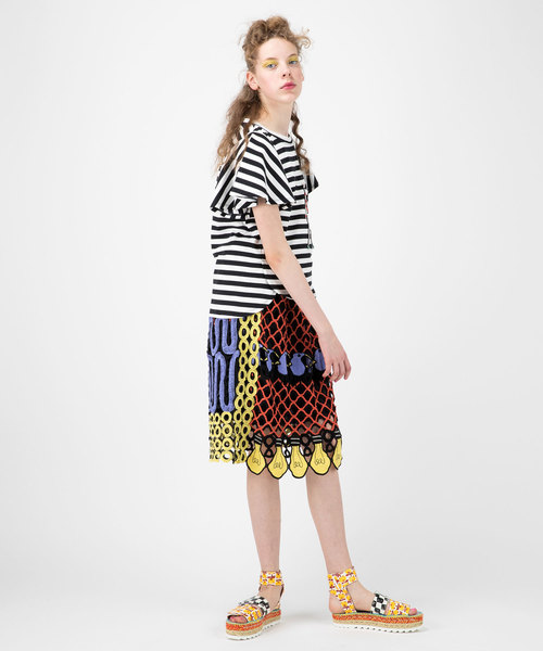 ツモリチサト ノルディック柄 カウチンセーター　SUMORI CHISATO ワンピース（UNX582） （ルームウェア）｜tsumori chisato