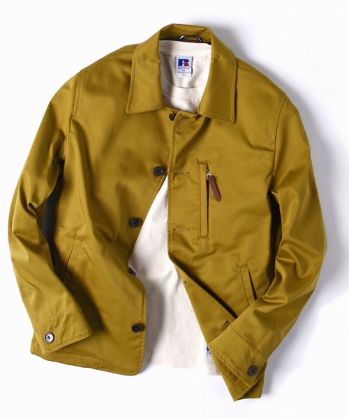SHIPS(シップス)の「SC: ツイル ストレッチ カバー ジャケット ライト(ブルゾン・メンズ・ブルー/マスタード/ネイビー・LARGE/SMALL/MEDIUM/X-LARGE)」の3枚目の写真