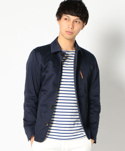 SHIPS(シップス)の「SC: ツイル ストレッチ カバー ジャケット ライト(ブルゾン・メンズ・ブルー/マスタード/ネイビー・LARGE/SMALL/MEDIUM/X-LARGE)」の18枚目の写真