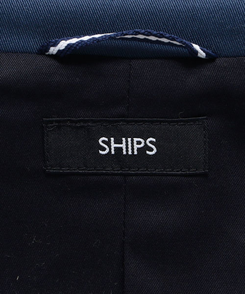 SHIPS(シップス)の「SC: ツイル ストレッチ カバー ジャケット ライト(ブルゾン・メンズ・ブルー/マスタード/ネイビー・LARGE/SMALL/MEDIUM/X-LARGE)」の7枚目の写真