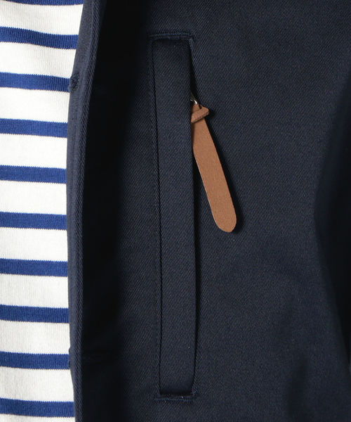 SHIPS(シップス)の「SC: ツイル ストレッチ カバー ジャケット ライト(ブルゾン・メンズ・ブルー/マスタード/ネイビー・LARGE/SMALL/MEDIUM/X-LARGE)」の4枚目の写真