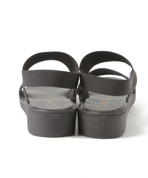 laboratory work(ラボラトリーワーク)の「CHRIGIサンダル(サンダル・レディース・ブラック/キャメル・MEDIUM)」の8枚目の写真