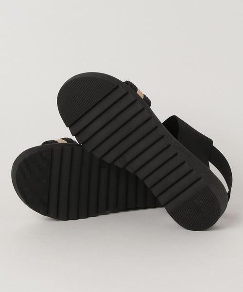 laboratory work(ラボラトリーワーク)の「CHRIGIサンダル(サンダル・レディース・ブラック/キャメル・MEDIUM)」の4枚目の写真