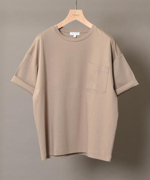 BEAUTY&YOUTH UNITED ARROWS(ビューティーアンドユースユナイテッドアローズ)の「BY ワイドフォルム カットソー(Tシャツ/カットソー・メンズ・ホワイト/オリーブ/ネイビー/ベージュ・SMALL/X-LARGE/MEDIUM/LARGE)」の2枚目の写真