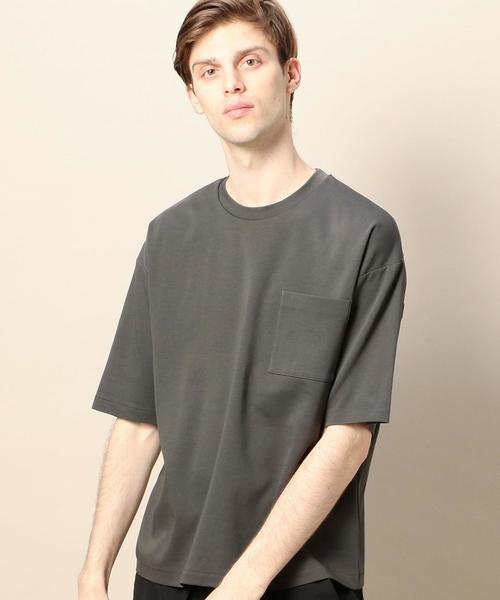 BEAUTY&YOUTH UNITED ARROWS(ビューティーアンドユースユナイテッドアローズ)の「BY ワイドフォルム カットソー(Tシャツ/カットソー・メンズ・ホワイト/オリーブ/ネイビー/ベージュ・SMALL/X-LARGE/MEDIUM/LARGE)」の16枚目の写真