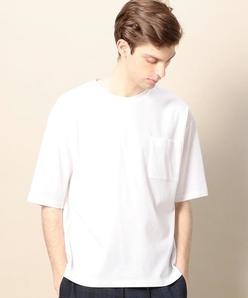 BEAUTY&YOUTH UNITED ARROWS(ビューティーアンドユースユナイテッドアローズ)の「BY ワイドフォルム カットソー(Tシャツ/カットソー・メンズ・ホワイト/オリーブ/ネイビー/ベージュ・SMALL/X-LARGE/MEDIUM/LARGE)」の15枚目の写真