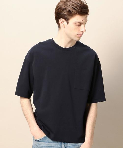 BEAUTY&YOUTH UNITED ARROWS(ビューティーアンドユースユナイテッドアローズ)の「BY ワイドフォルム カットソー(Tシャツ/カットソー・メンズ・ホワイト/オリーブ/ネイビー/ベージュ・SMALL/X-LARGE/MEDIUM/LARGE)」の13枚目の写真