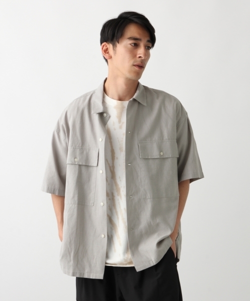 RAGEBLUE(レイジブルー)の「BIGポケットシャツ/796092(シャツ/ブラウス・メンズ・ブラック/グレー/オリーブ・SMALL/MEDIUM/LARGE)」の2枚目の写真