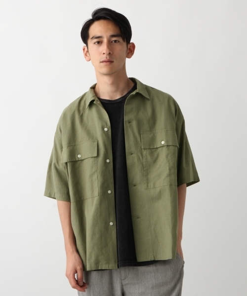 RAGEBLUE(レイジブルー)の「BIGポケットシャツ/796092(シャツ/ブラウス・メンズ・ブラック/グレー/オリーブ・SMALL/MEDIUM/LARGE)」の3枚目の写真