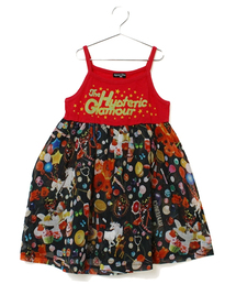 HYSTERIC MINI | bettie mini collage story 総柄 キャミソールワンピース(ワンピース)